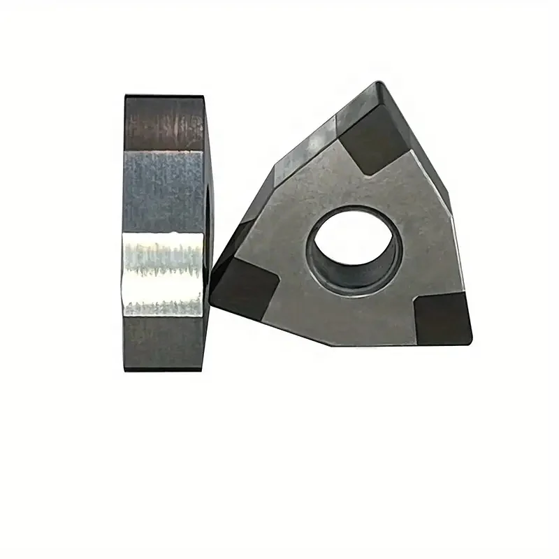 WNMG080404 CBN Cubic Boron Nitride Suitable For High Speed Finishing Of Heat Treated Steel Sintered Ferrous Alloy And Cast Iron