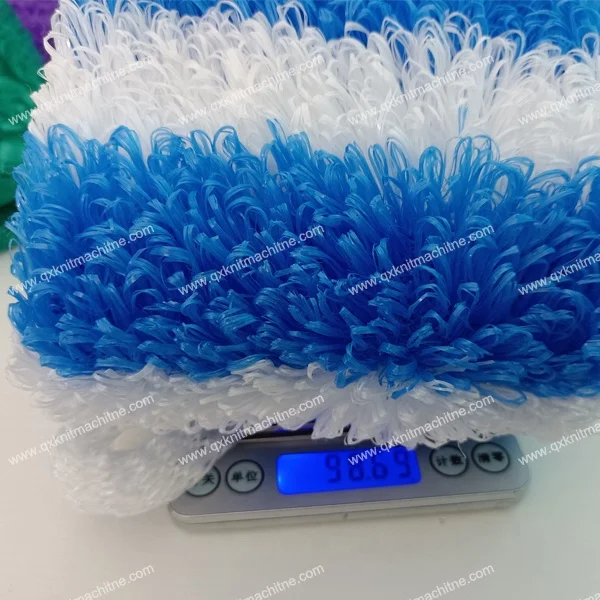 circular 2 feeder high terry bath towel cotton plastic strap making knitting machine