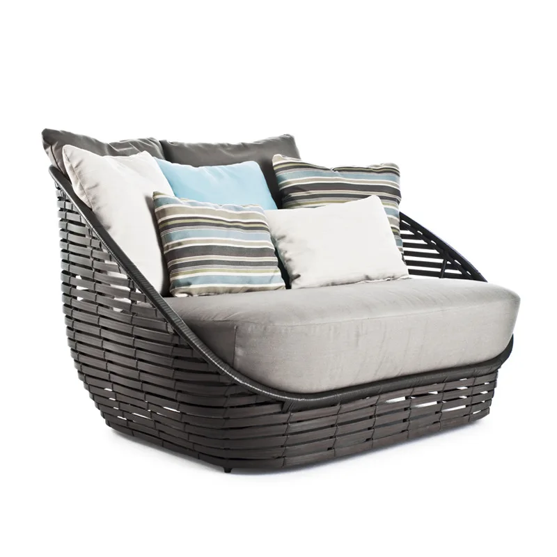 External sessions contemporary patio set swimming pool garden seats wicker furniture waterproof outdoor patio furniture Sofa