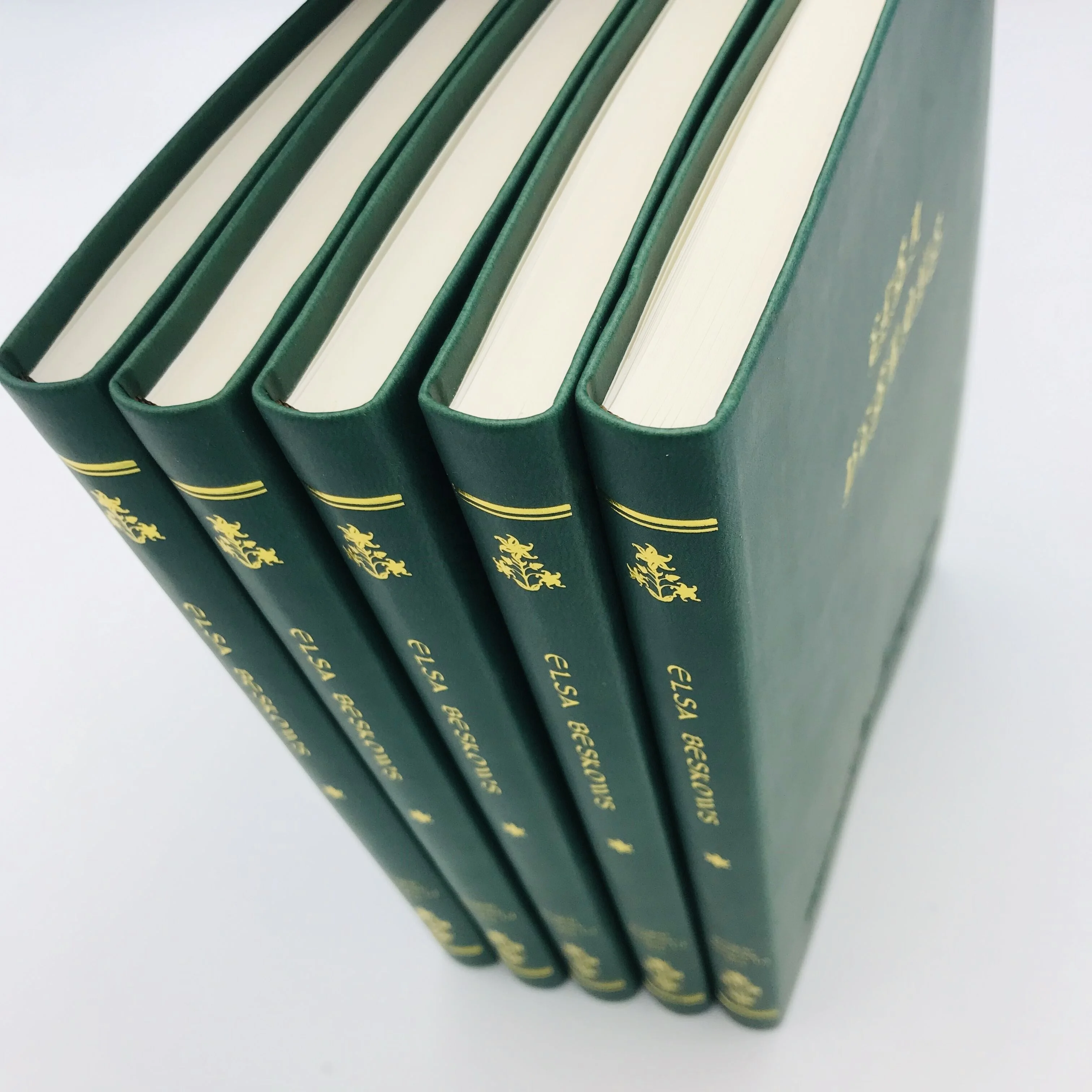 custom  A4 A5 size hardcover pu leather notebook printing journal book printing