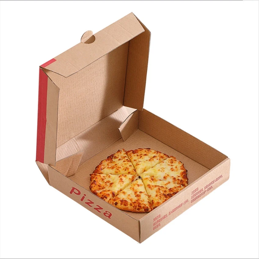 
Wholesale 8 10 12 16 Inch Reusable Pizza Carton Custom Printed Corrugated Paper Packaging Cheap Pizza Box 
