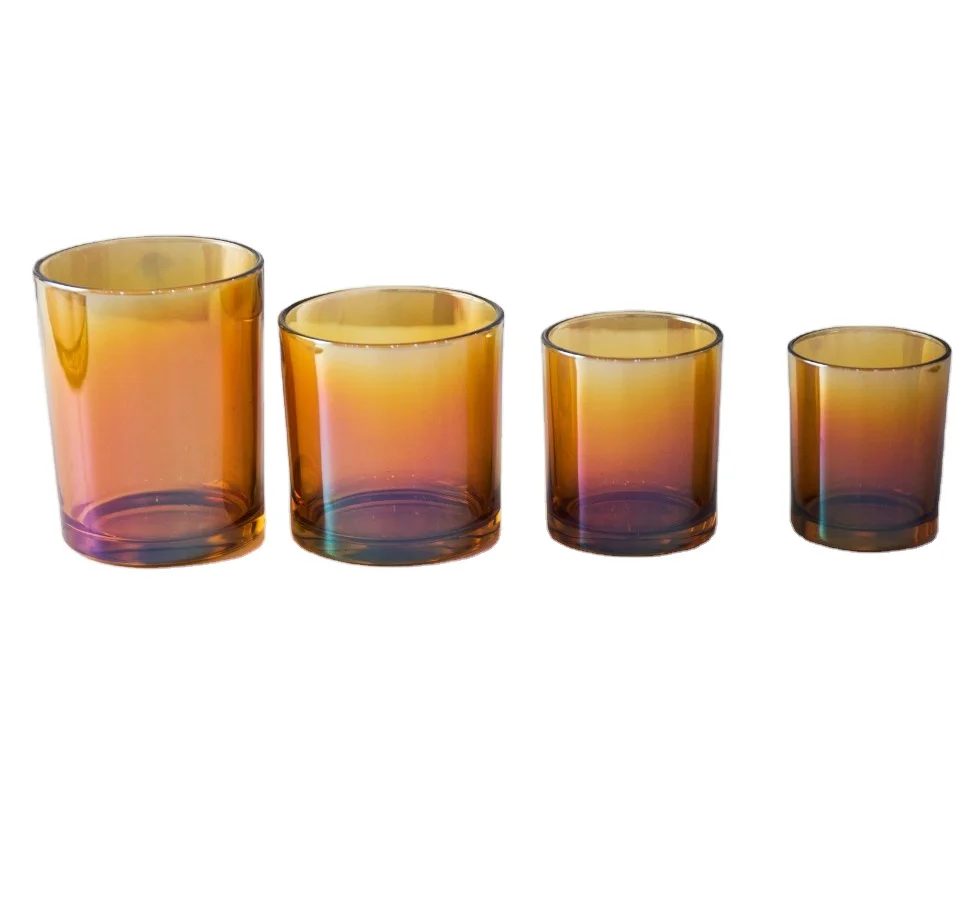 High Quality Factory Luxury Glass Wholesale Empty Black White Custom Boxes Packaging Glass Jar Scented Candle Soy Wax