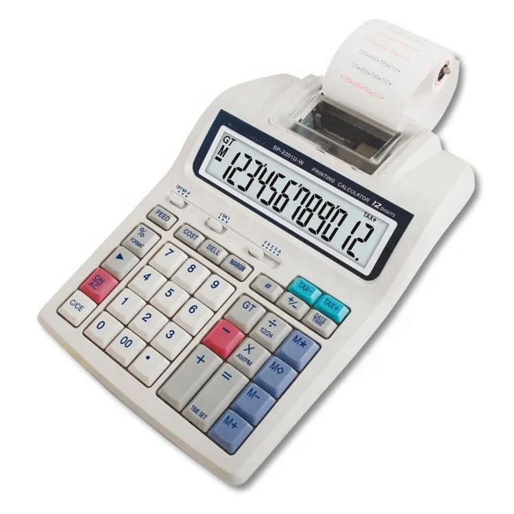 Paper output calculator bank accounting financial printing computer coding machine leather line coding Scientific calculator