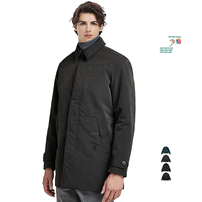 Zipper Front Long Sleeve Casual Windproof Outdoor Fishing Coat Varsity Jacket For Men