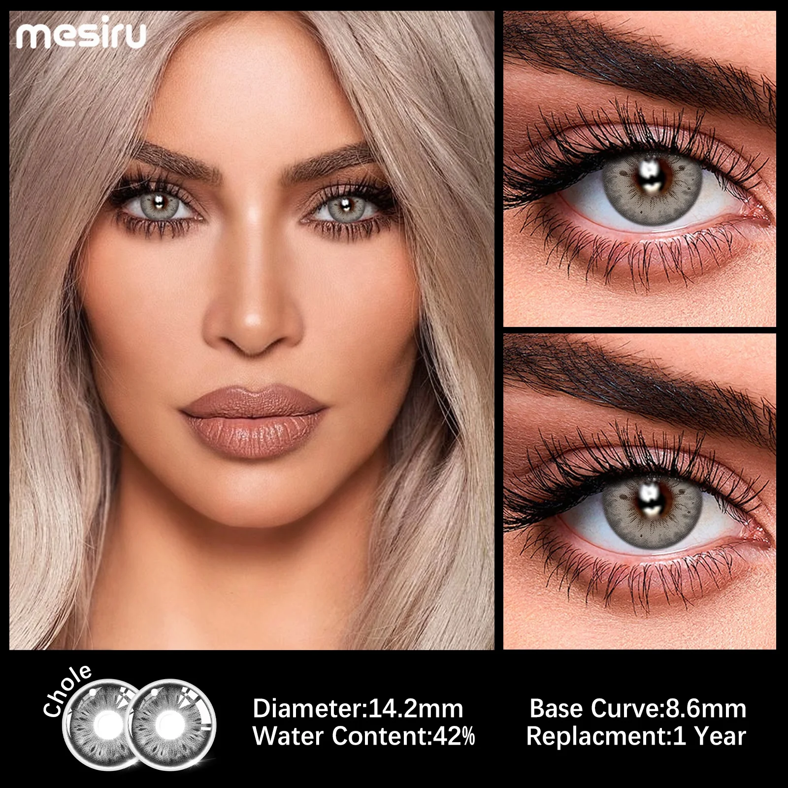 Hot OEM/ODM Fresh Lady Wholesale Circle Lentilles De Contact De Couleur Eye Contact Lenses Color Contact Lens