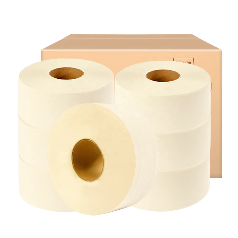 Cheap Bathroom Economical Mini Jumbo Roll Tissue Natural Extra Ultra Soft Cheapest Jumbo Roll Toilet Paper