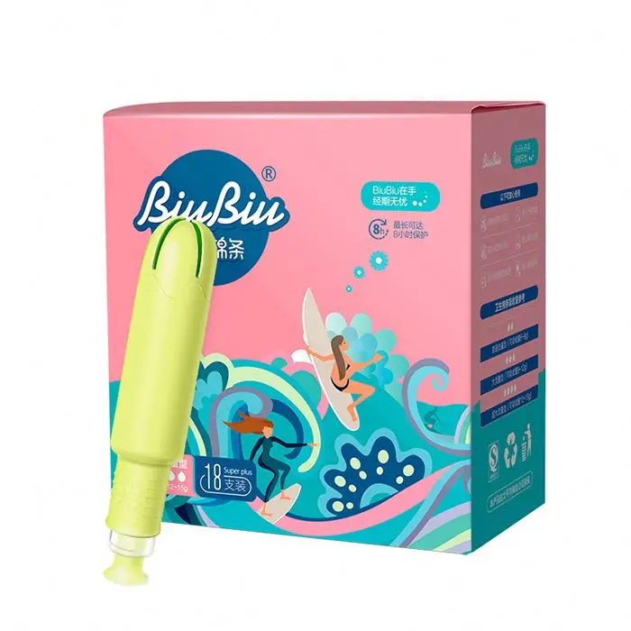 
Tampon Personnalisab Eco Friendly Tampons Manufacturers Menstruation Rinofaringeo Tampone Tampones Fabricantes Anti Derapant 