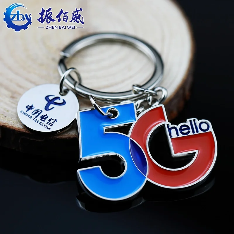 China wholesale high quality keychain manufacturer personalized cute logo enamel metal keychain customization