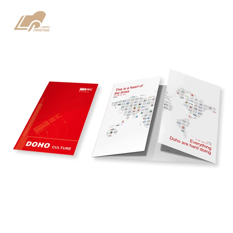 OEM рекламная Складная брошюра для продукта, печать листовок