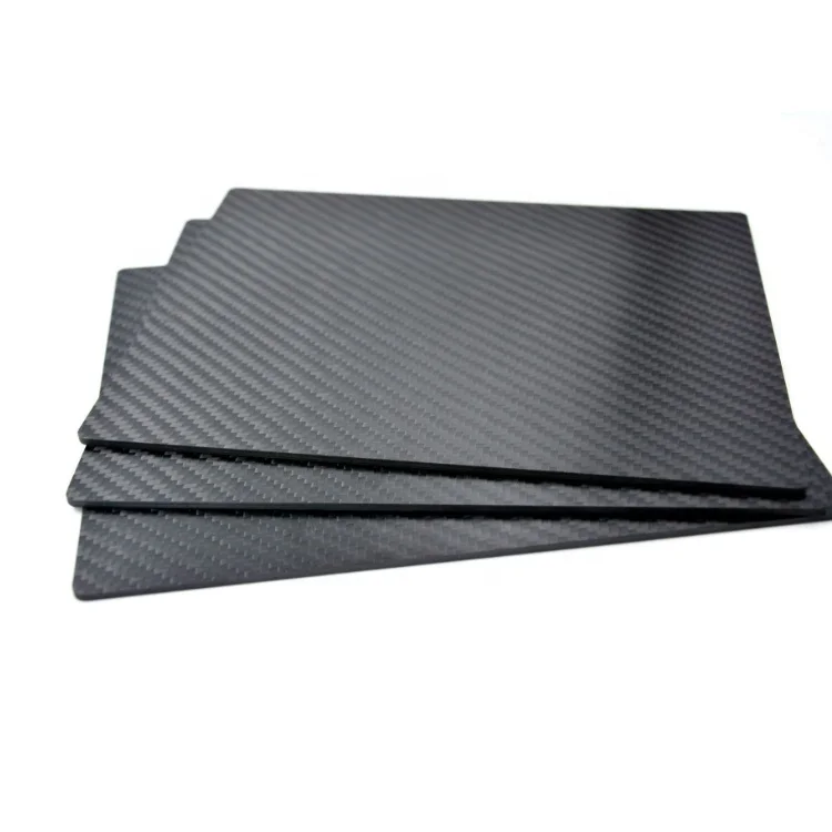 Glossy Matte Twill Plain 3K Carbon Fiber Laminated Plate