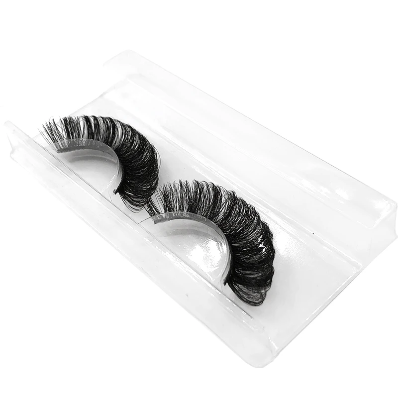 AJ08 New Arrival Private Label Faux mink c d dd curl Russian strip lash 19mm mega Luxury eyelashes