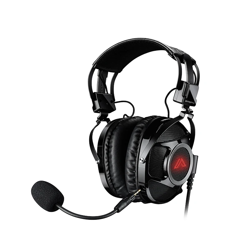 Оригинальные светодиодные RGB BT 7,1, наушники с шумоподавлением, проводные Игровые наушники, гарнитура