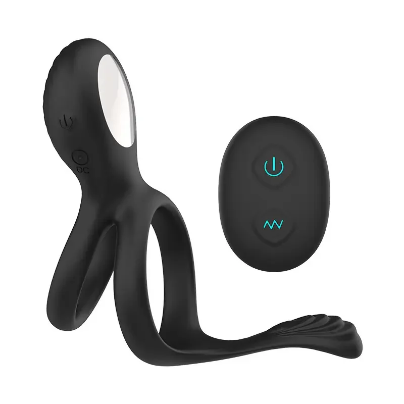 New Waterproof Massager Stimulator Butt Delay Ejaculation Ring Toy For Men Silicone Male Prostate Massage Vibrator Anal Plug