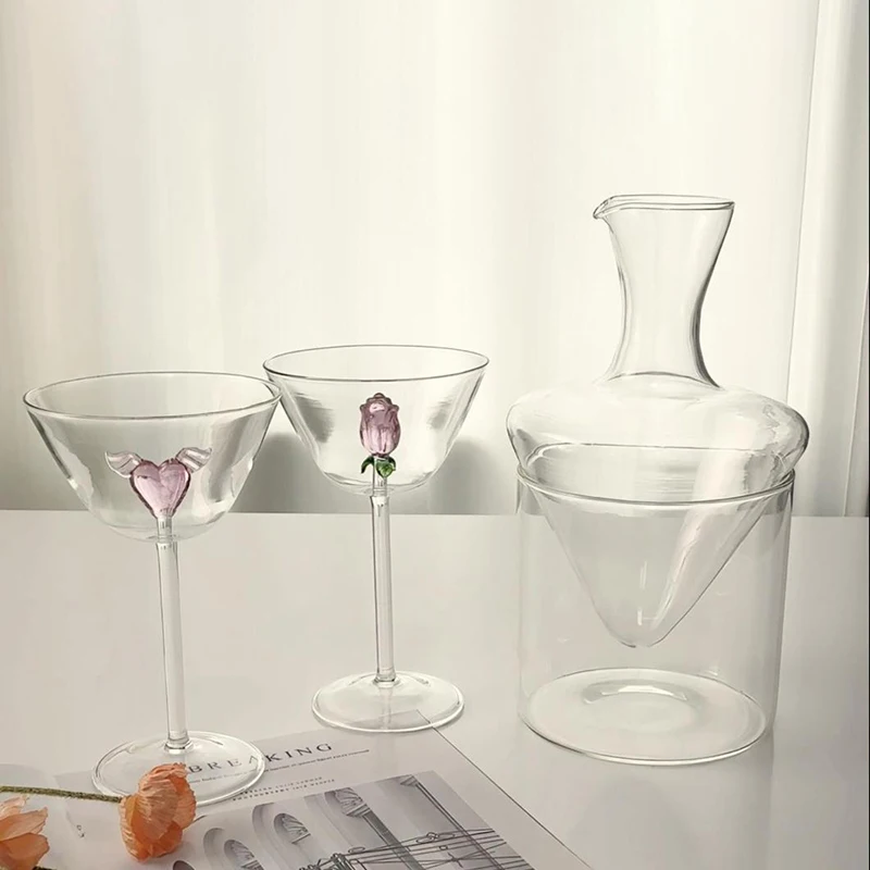 wholesale 3D Christmas tree Goblet Party wine Glass cup For Drinking Juice Wine Mixed Drinks Sparkling wine champagne glasses