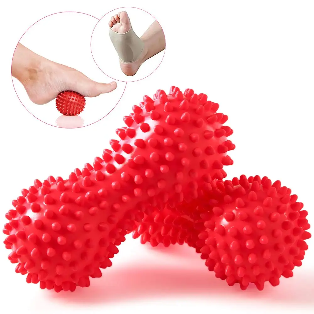 Peanut PVC Yoga Supplies with Thorns Workout Massage Hand Ball Fitness Inflated Air Bag body