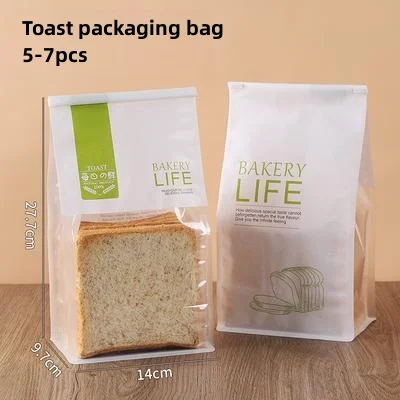 Custom Bakery Paper Packaging Bag Bread Loaf Bagel Toast Brown Bakery Bread Paper Bags Kraft Paper Window Bag
