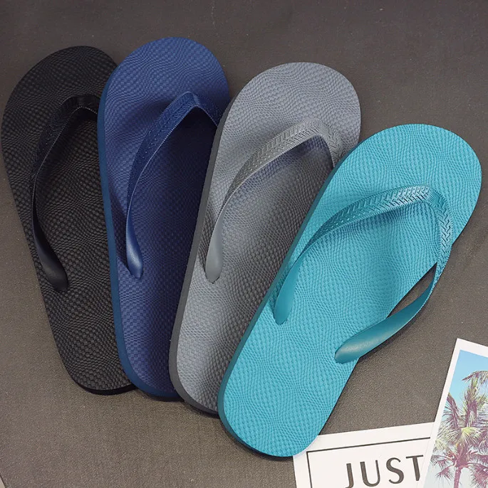 2023 new design slippers flip flop for men Summer Rubber Beach Bathroom Shower Cheap Slides Flip Flops