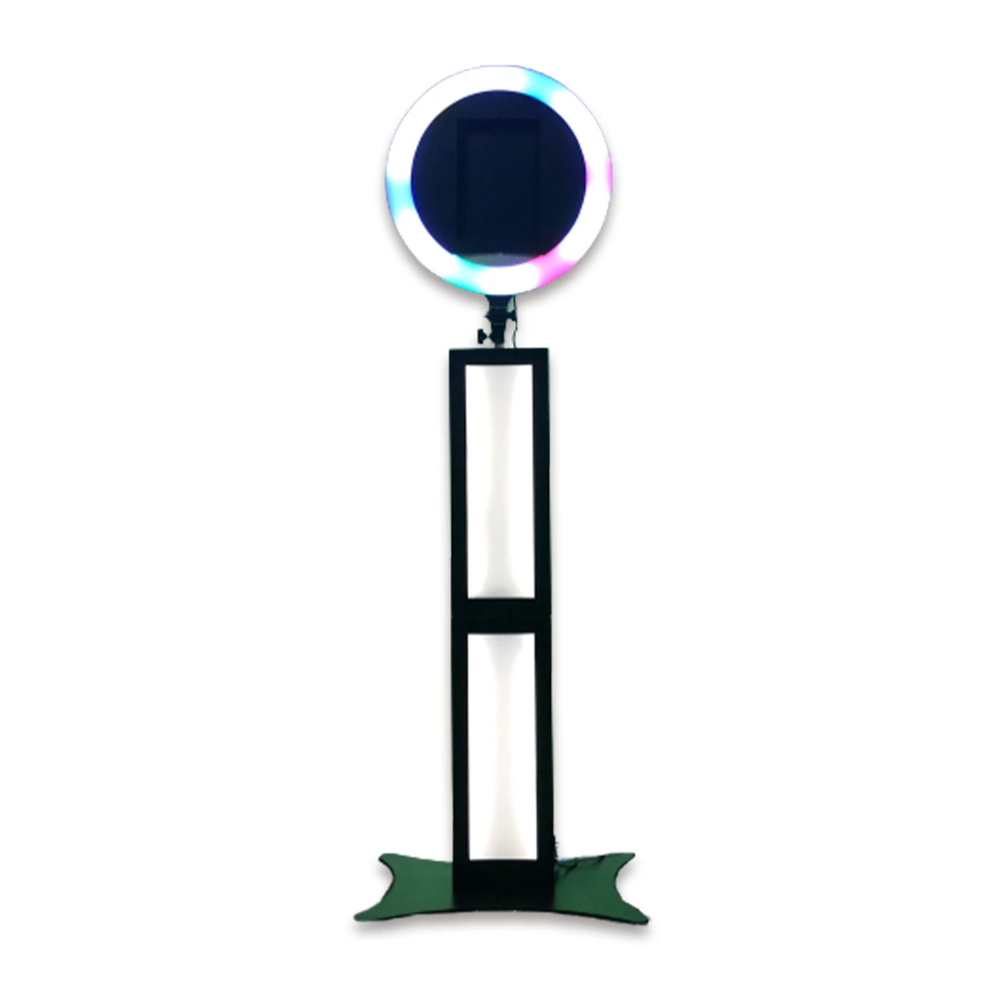 2023 New Selfie Kiosk Ring Light Ipad Photo Booth Shell With Lcd Screen 10.2 Ipad Roamer with Props Free Accessories