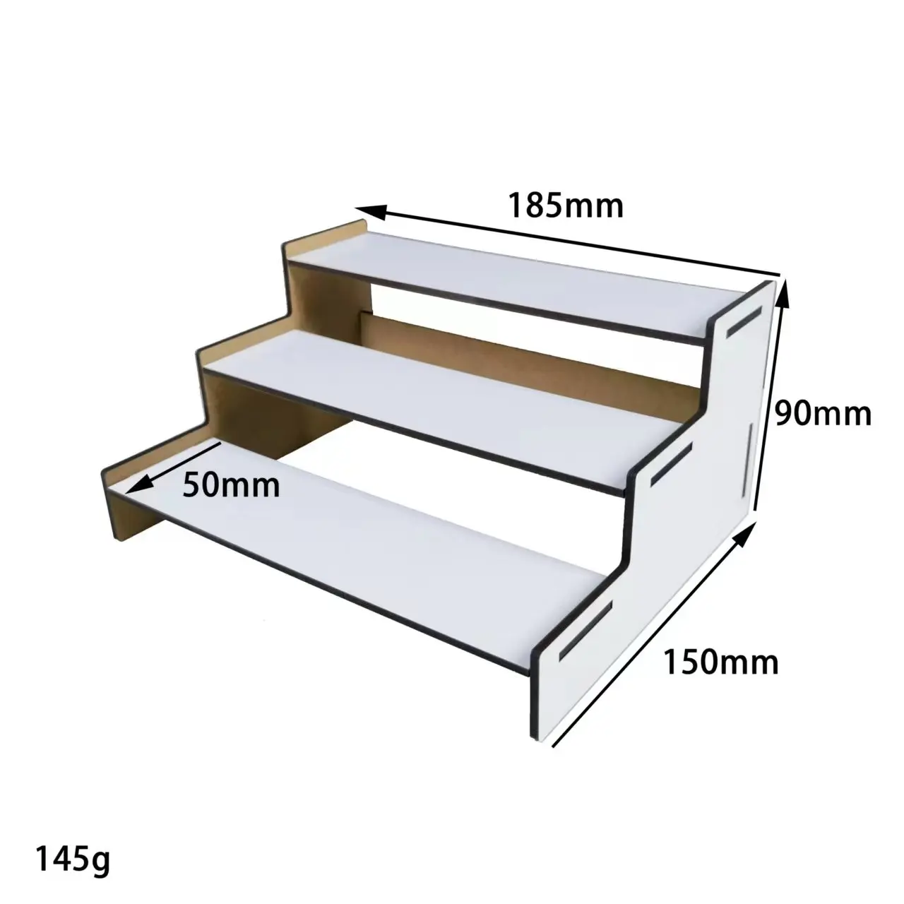 Заготовки MDF сублимационный Дисплей Стенд персонализировать белый простой стеллаж