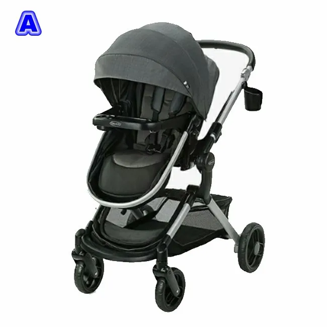 
2020 Wholesale baby stroller 3 in 1 cheap folding china factory luxury pram for baby High Landscape Baby Stroller Toys 