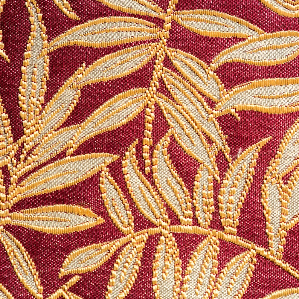 Thick Plant Jacquard Black Out Window Curtains for Living Room Bedroom Luxury Red Color Kitchen Curtains Available