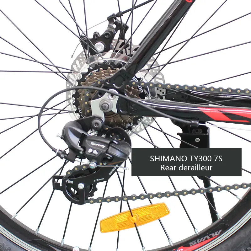 ALVAS Tandem Bicycle 26 inch 3*7 speed Line Pulling Disc Brake Urban leisure Scenic spot leasing Family cycling Unisex