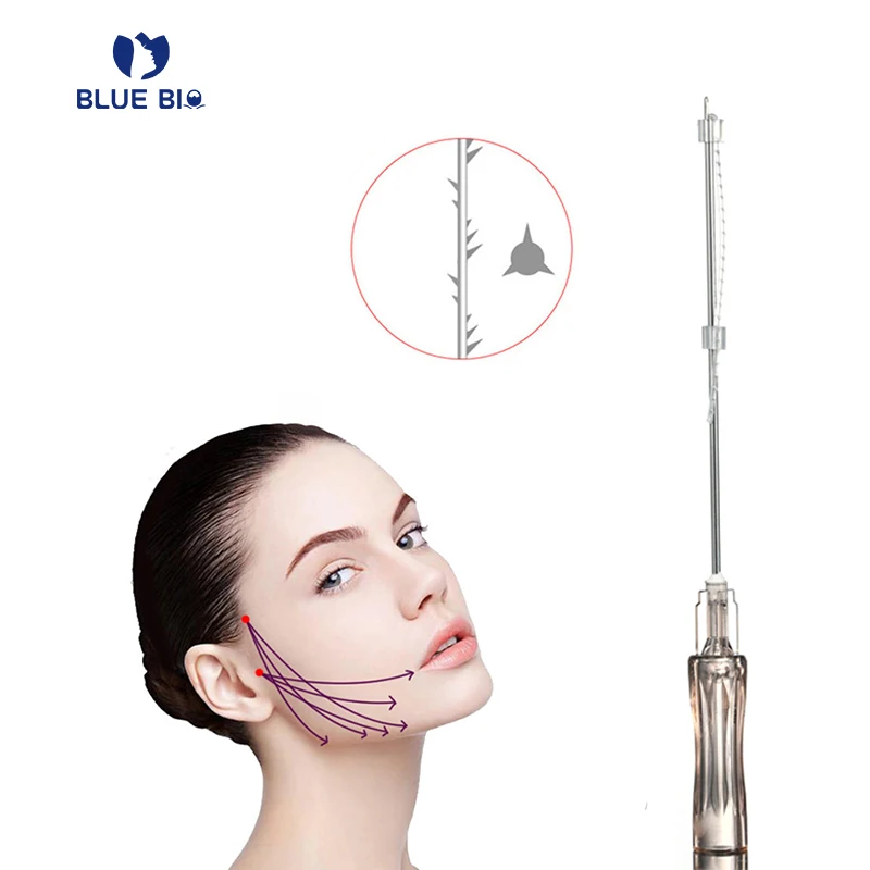 manufacturer meso barbed blunt fox eye Eyebrow lift fio de 3d pcl cog thread lift