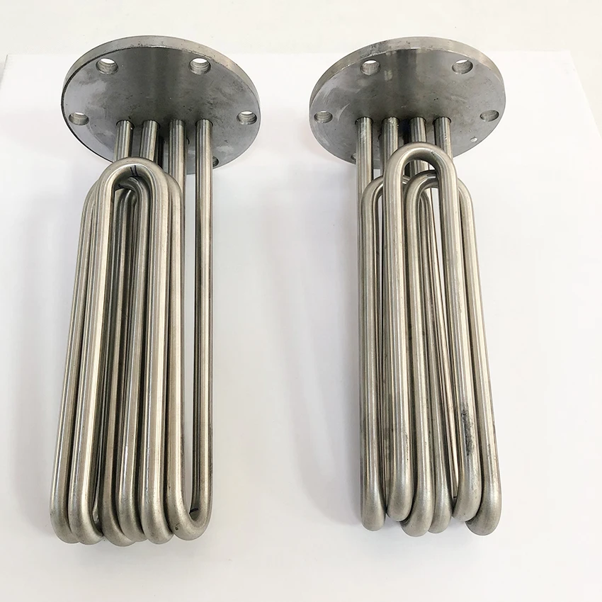 9Kw High Power Immersion Flange Heating Element Electric Water Tubular Heater With Thermostat