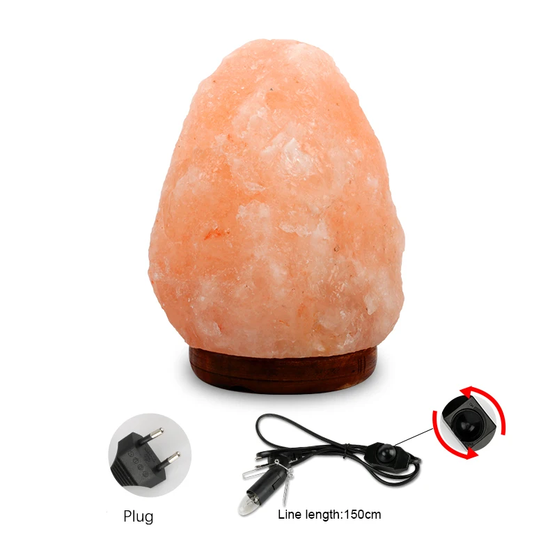 Wholesale Pink Crystal Grey White Himalayan Flame 1-3KGS Effect Natural Crafts Rock 7 Color Lights Himalayan Salt Lamp