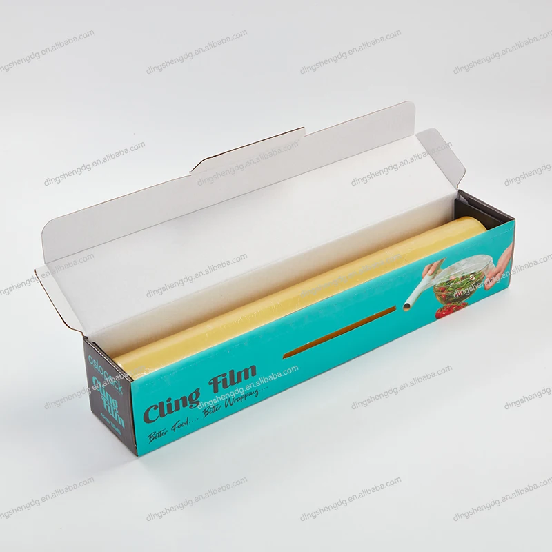 Customized Biodegradable PLA Cling Film Eco-Friendly Food Grade Compostable Wrap on Roll