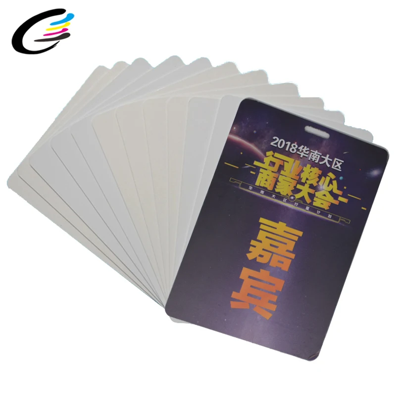 Fcolor оптовая продажа, высокое качество, карточка без рисунка, цифровая струйная печать, белая ПВХ Карта