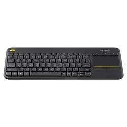 Logitech K400 Plus Dual Mode Bt&usb Wired Rechargeable Portable Keyboard With Touchpad Gray Wireless Keyboard