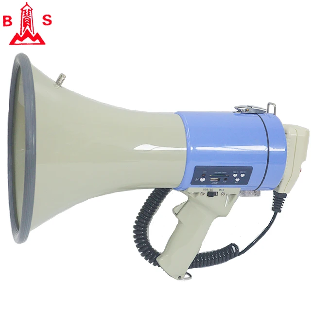 Yiwu wholesale price multi function megaphone manufacturer power loudhailer with handheld microphone