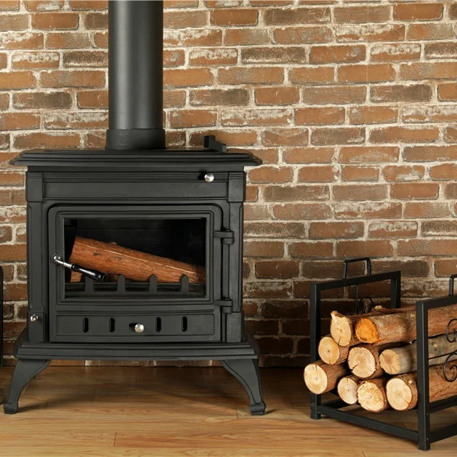 Factory customized  indoor cast iron small home heater wood burning fireplace stove multi fuel stove