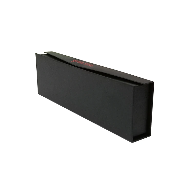 Black Folding Recycled Paper Gift Packaging Magnetic Closure Custom Logo Dice Paper Box