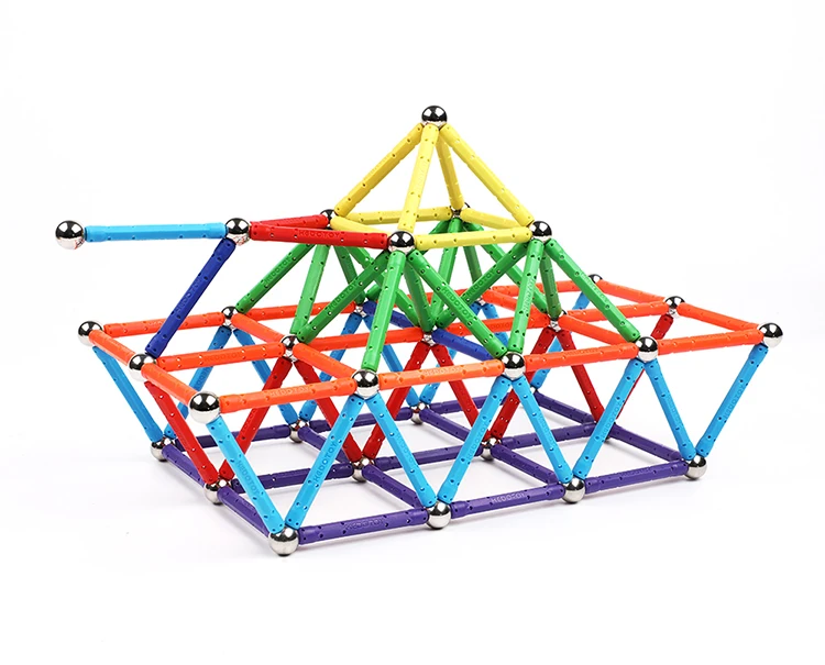 210pcs magnetic stick and balls hot selling magnetic sticks for boys and girls for gift