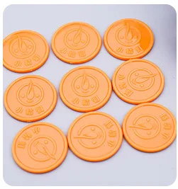 Token Plastic Coin Customized Logo Toddler Learning Points  Factory Direct Sales 25 31 37mm Game Coin
