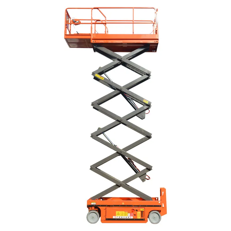 Qiyun Kinglift 14m Battery Scissor Lift Table Hydraulic Vertical Platform Lift/Portable Construction