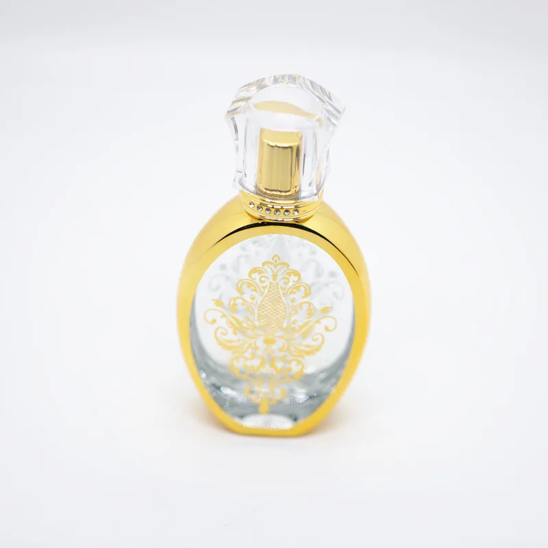 New Design Empty UV Printing Attar Glass Bottle Arabic Oud Oil Perfume Bottles