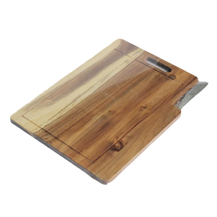 Amazon Hot Sale Custom Organic Butcher Square Kitchen Natural Cooking Boards Acacia Wood Acacia And Resin Cutting Board