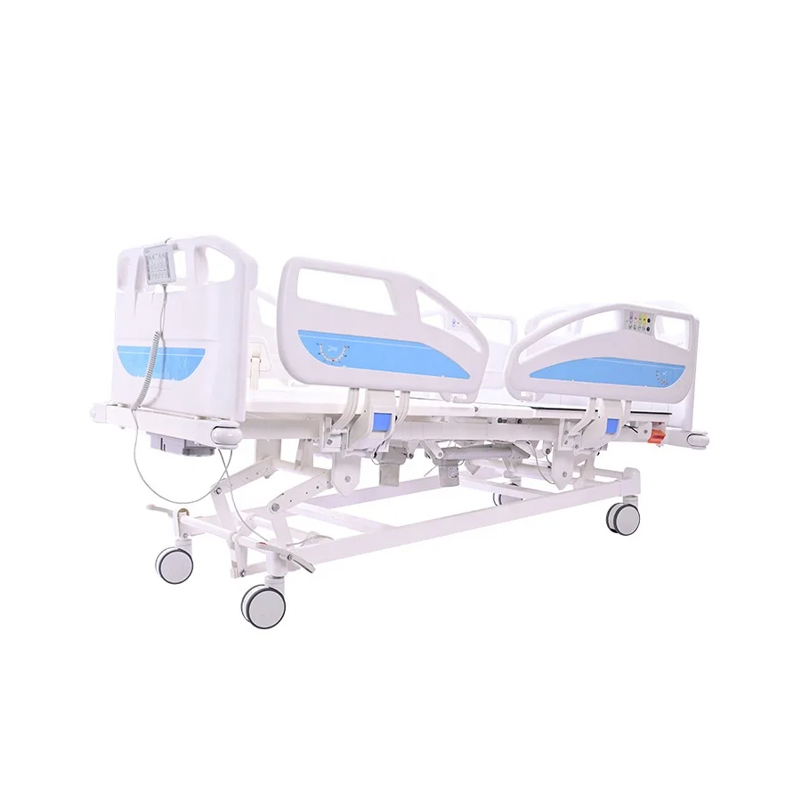 Cheap Price Hospital Equipment ABS A7 Economic Solid Flat Hospital Bed Medical Bed with the Punched Plate