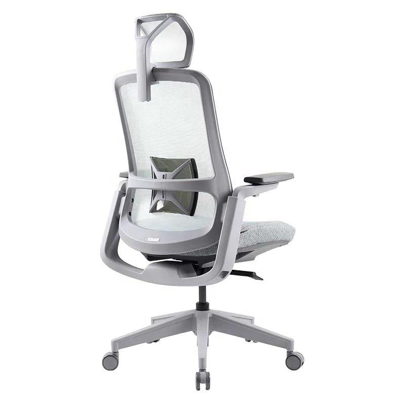 Auto Weight Adjustment Adjustable Headrest 3D Armrest Office Mesh Chair