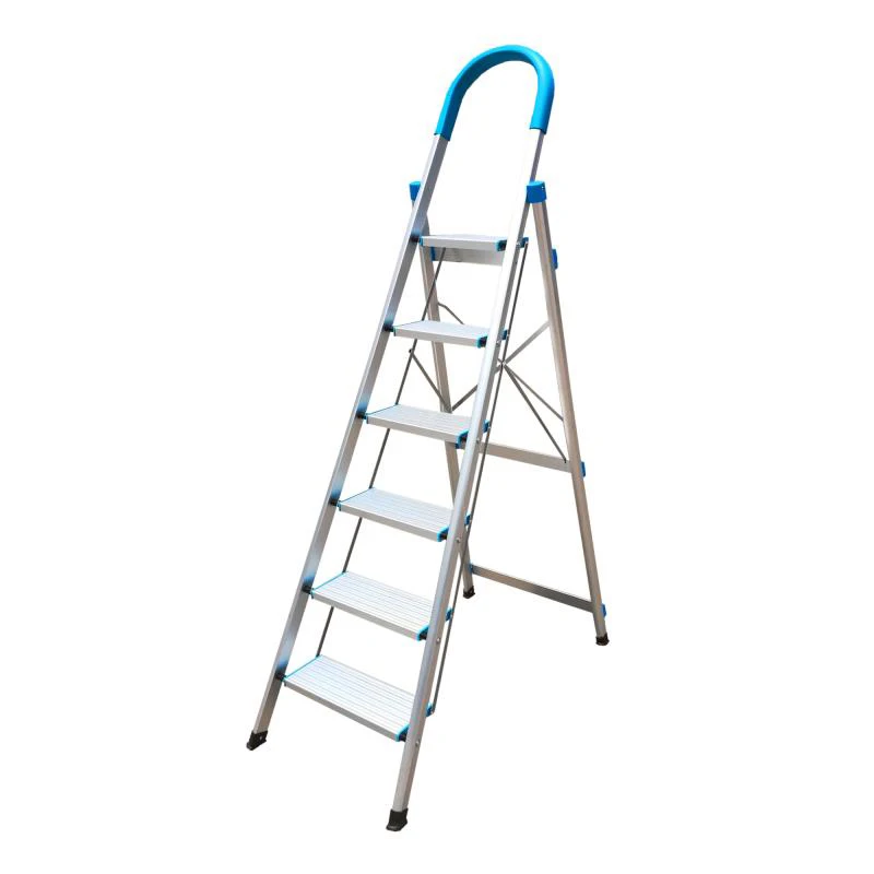 Aluminum easy store multiple folding step ladder