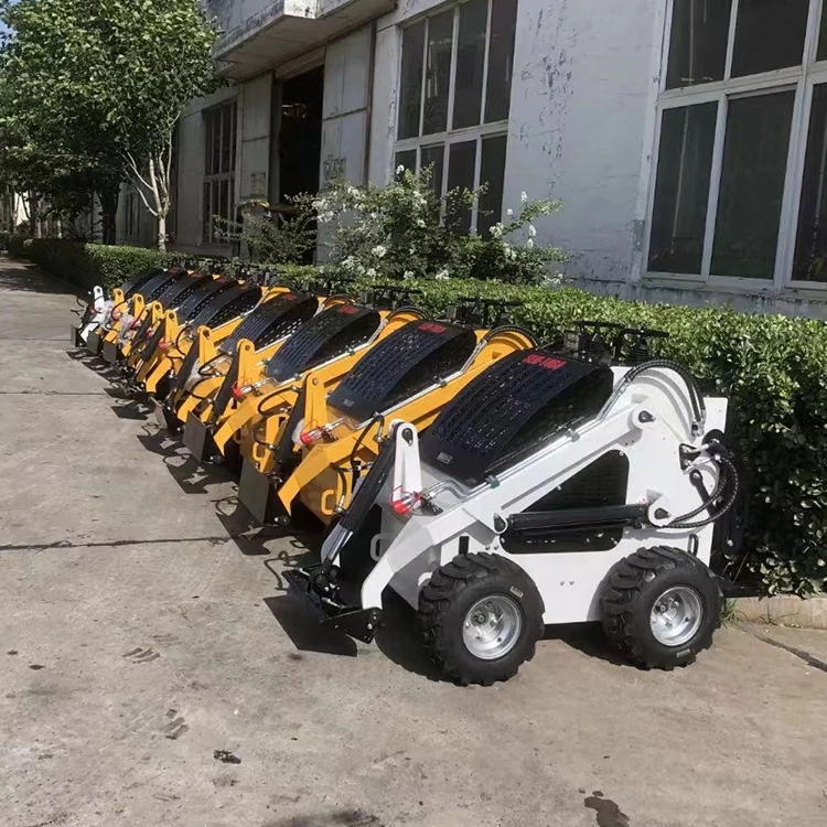 Hot sale skid steer loader machine auger bucket lawn mower snow plow with factory price