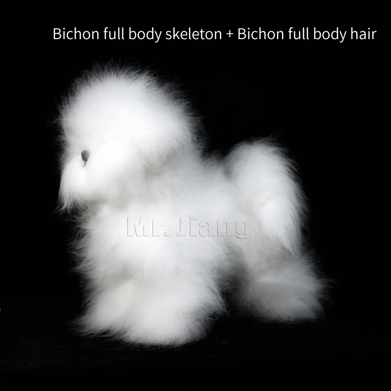 Mr.Jiang Bichon customized design Model Dog Wig used for the practice of grooming skills Bichon Fur In White (NO Mannequin)