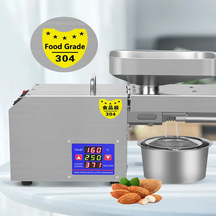 High Quality Household Oil Pressing Automatic Oil Extractor Olive Castor Peanut Oil Presser