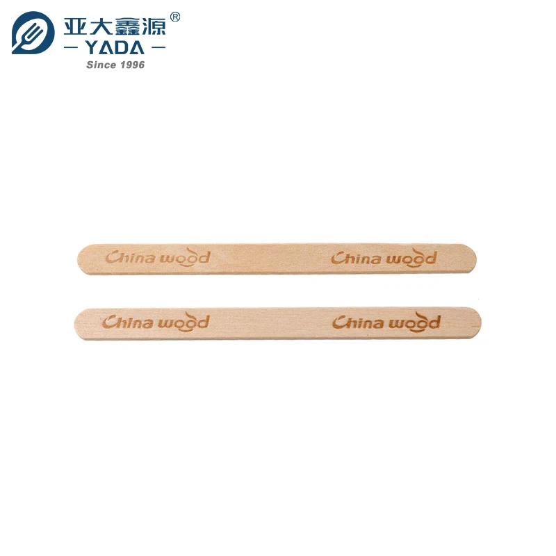 YADA Birch Wood Lollipop Disposable Customized Logo Wooden Ice Cream Sticks for Automatic Machine