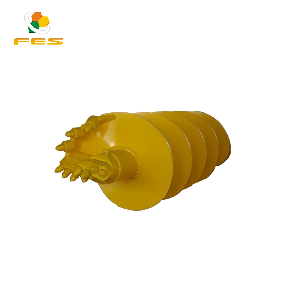 Excellent quality central pipe   double cut drilling augers