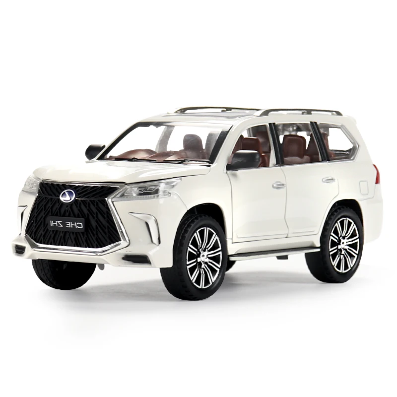 Распродажа CHE ZHI, коллекция 1/24, литый под давлением игрушечный автомобиль Lexus Lx570, модель для украшений