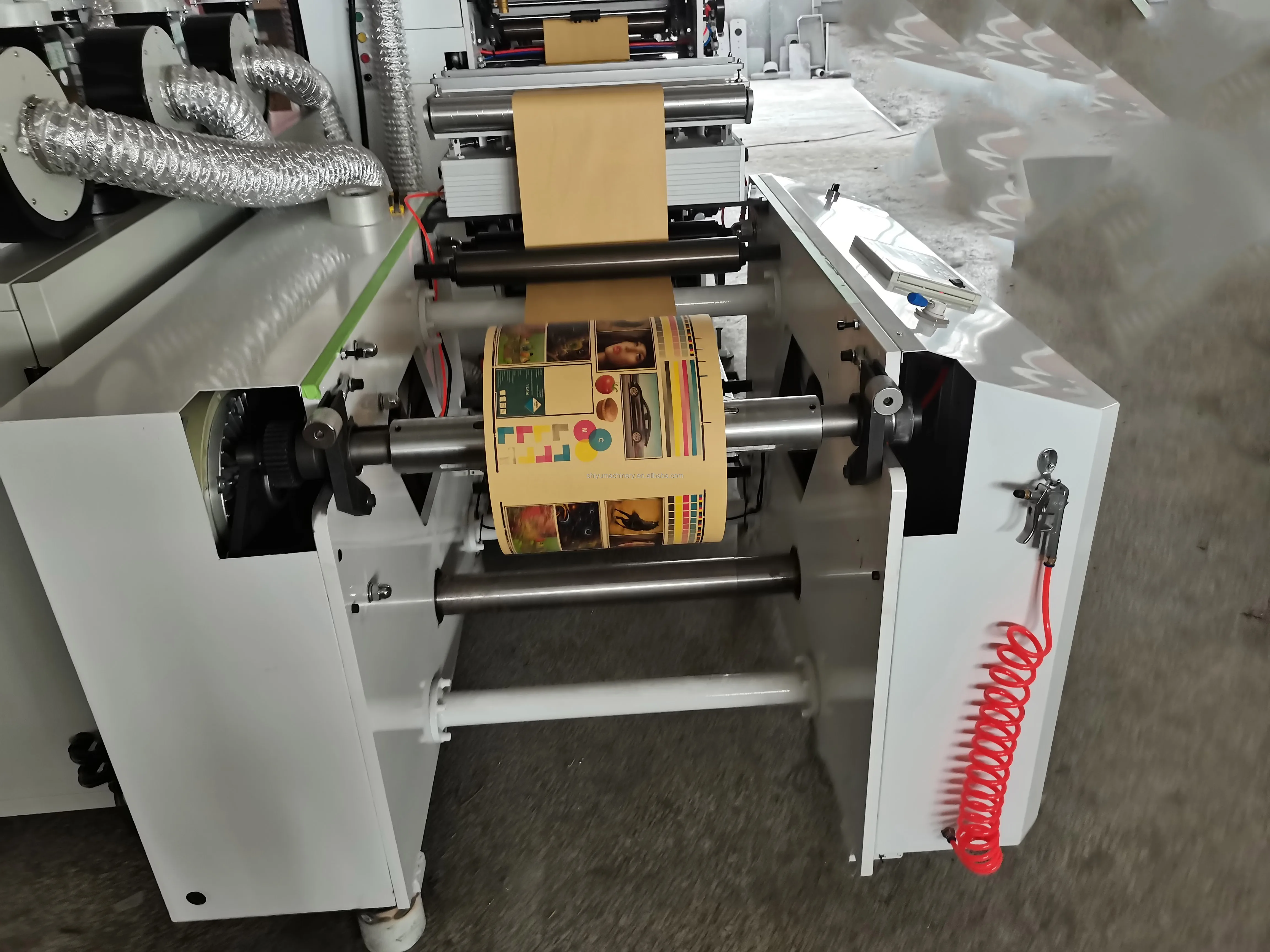 High Speed High-Quality 4 6 Color gold foilPaper Cup box label Flexo Printing Machine for Ice-Cream/Coffee Paper Cup